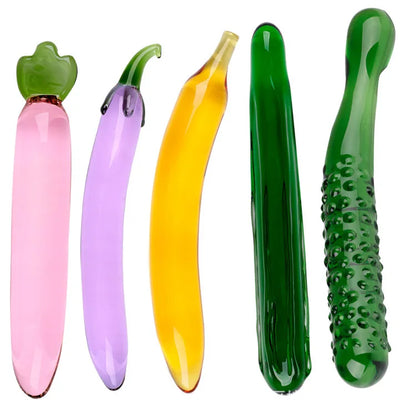 Textured Sensual Glass dildo penis crystal anal butt plug prostate massage g-spot female masturbation Sex toys for women men