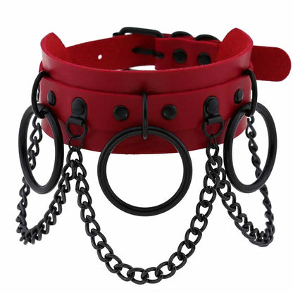 Exotic Accessories of Red Leather Half Face Fetish Cat Eye Mask with Ears for Couples Flirt Sex Toys Sexy Punk Collar Costumes