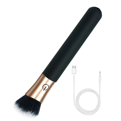 Vibrators Makeup Brush Massagers Strong Shock 10 Modes Vibration Nipple Clitoral Masturbation Stimulator AV Magic Dildo Wand 18+
