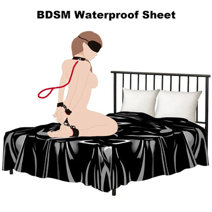 Lubricant Resist Sex Sheet BDSM Oil Massage Bondage Waterproof Adult Sex Bed Sheets SM Slave Games Wax Wet Play Mattress 2.2X2M