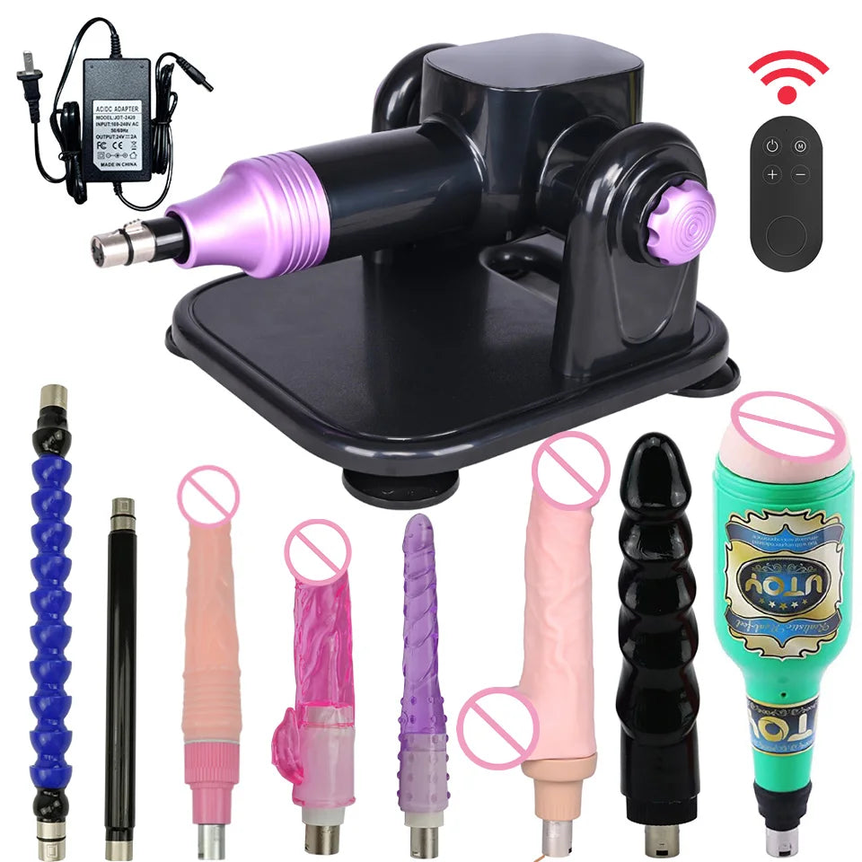 ROUGH BEAST A8 Automatic Adult Sex Machine, Stroke Masturbation Sex Toy, 3XLR Telescope Love Machine For Women And Men