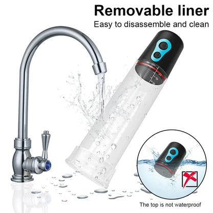 Electric Penis Pump Penis Enlarger Vacuum Pump Sex Toys for Men Penile Bigger Trainer Adult Male Masturbator Penis Enlargement