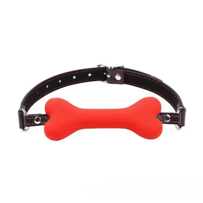 BDSM Bondage Slave Flirting Restraint Erotic PU Leather Lips Ring Open Mouth Gag Silicone Ball Sex Toy for Couples Adult Games