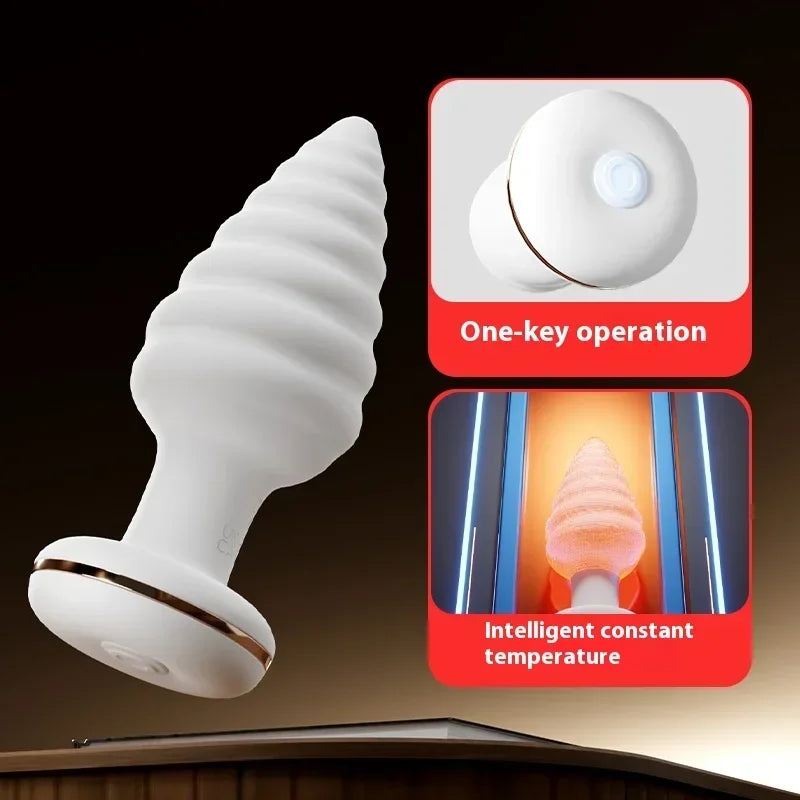 GALAKU Unicorn Male Rear Anal Plug Heated Male Erotic Alternative Toys