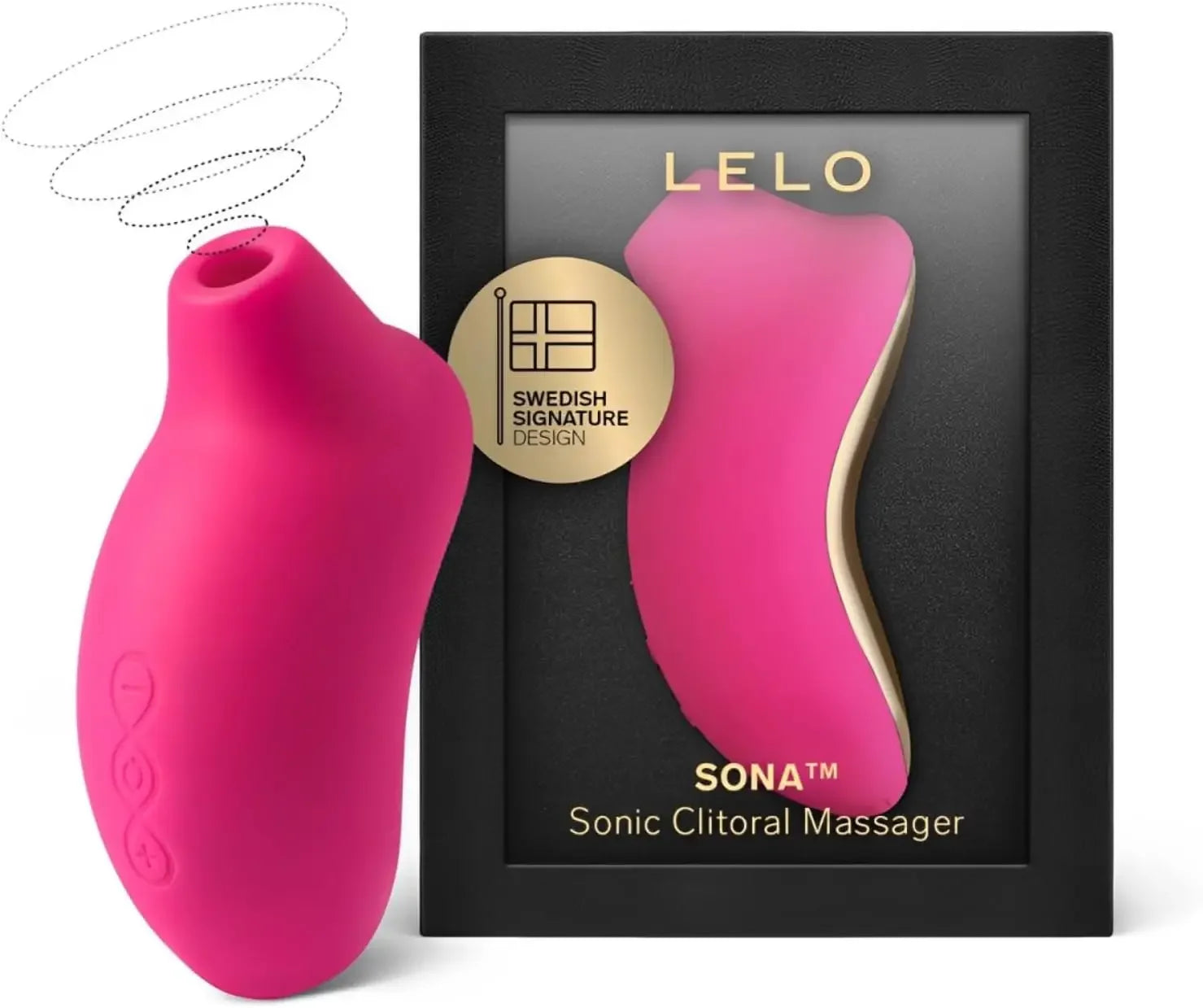 LELO SONA Sonic Massager, Waterproof Clit Sucker, Rechargeable Pulsating Vibrator for Women, Suction Vibrator Adult Sex Toy