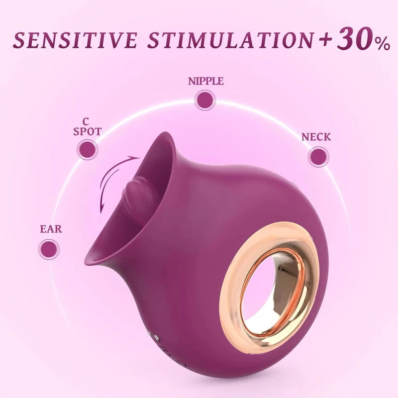Woman clitoris licker tongue vibrator nipples vagina orgasm sucking massager stimulator female masturbator sex toys for couples