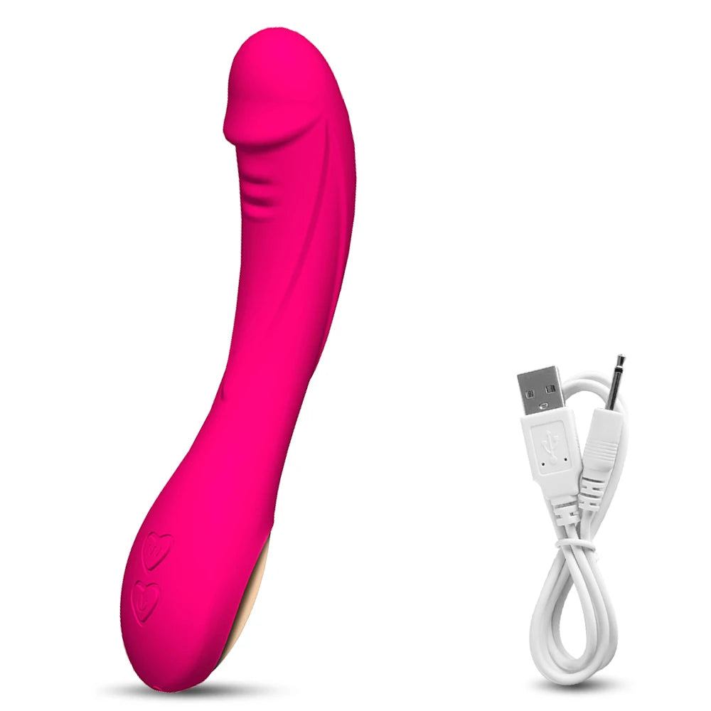 Dildo G-spot Vibrator for Women Powerful Vagina Clitoris Stimulator Soft Skin Feeling Sex Erotic Toys Products for Adults