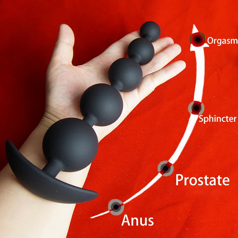 Silicone Anal Beads Dilator,Big Annals Balls,Long Ass Anus But Butt Plug,Analplug Buttplug Butplug,Analsex Prostate Sex Toys