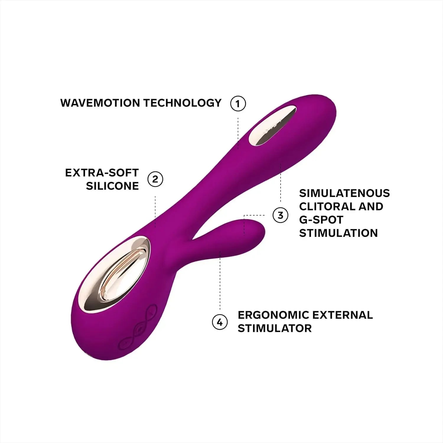LELO Soraya Wave Luxurious G Spot Rabbit Vibrator Sex Toy, Vibrators for Women with Unique WaveMotion Technology