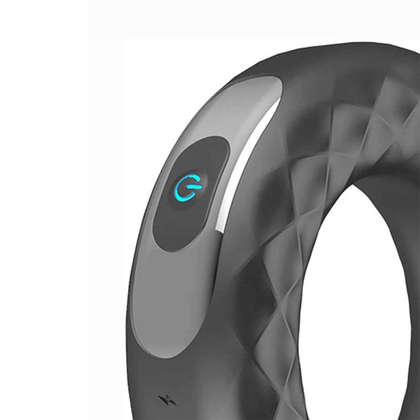 USB Rechargeable Silicone Cock Ring Vibrator Locks Penis Stimulating Toy For Men Masturbating