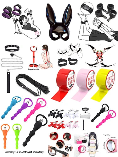 BDSM Sex Pillow Handcuff Open Leg Sex Toy Set SM Hand Restraint Cuffs Legs Split Ankle Cuffs Bondage Gear Couple Adult Games Toy