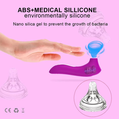 Satisfying Clitoris Sucker Vibrator Oral Vacuum Stimulator Nipple Pleasure Massager - Women's Sex Toy for Intense Stimulation