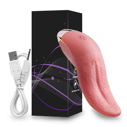 Sucking Rose Vibrator with Tongue Licking for Women Clitoral Stimulation Nipples Stimulator Female  Adult Goods Sex Toys