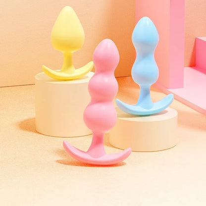 Three Piece Anal Plug Set Three Different Experiences Adult Toys Anal Exerciser Silicone Material Get Close To The Skin 18+