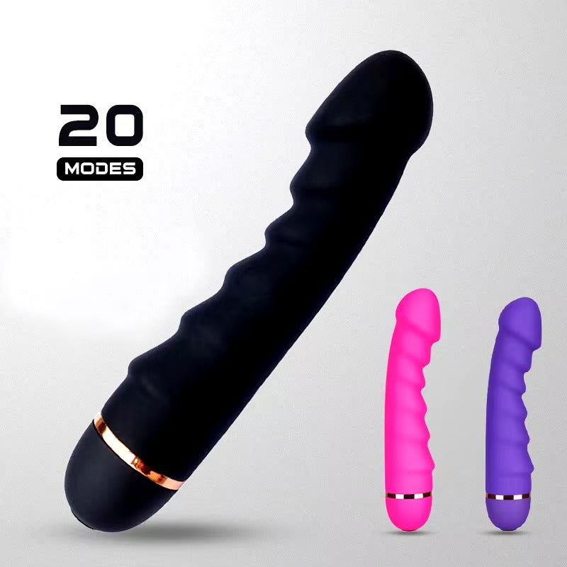 Vibrator aus weichem Silikon, realistischer Penis