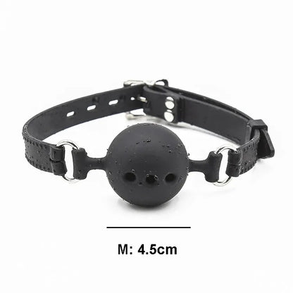3 Sizes Soft Safety Silicone Open Mouth Gag Ball Bdsm Bondage Slave Ball Gag Erotic Sex Toys For Woman Couples Adult Sex Games