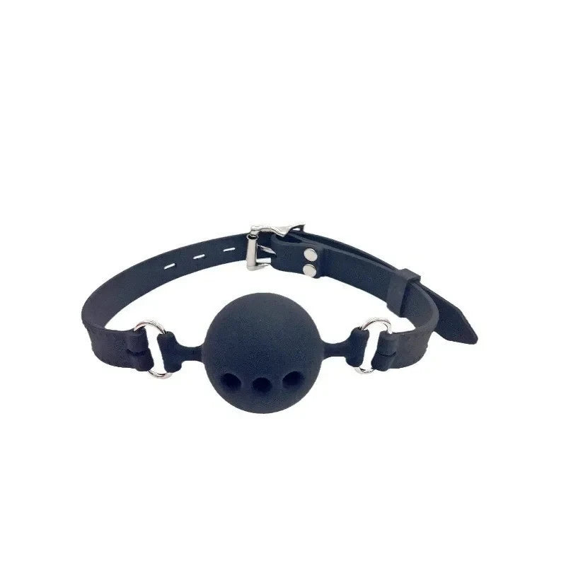 Silicone Mouth Gag Oral Sex Bondage Mouth Ball Plug Dildo Gag Adult Restraint BDSM Sex Toys Drop Shipping