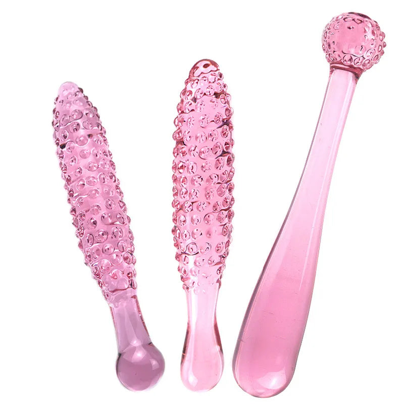 Adult Anal Sex Toys with Crystal Glass Dildo Beads G-Spot Butt Plug for Women Massager Vagina Stimulate Anue Phallus Collection