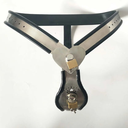 Female Stainless Steel Chastity Belt with Dildo Plug Underwear BDSM Bondage Exotic Chastity Device Flirting Women Toys for Woman