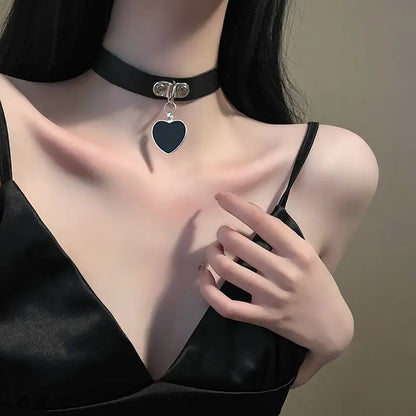 CKQU BDSM Leather Adjustable Neck Collar with Metal Chain & Bell for Adult Bondage Roleplay Luminous Safe Control Hot Sale