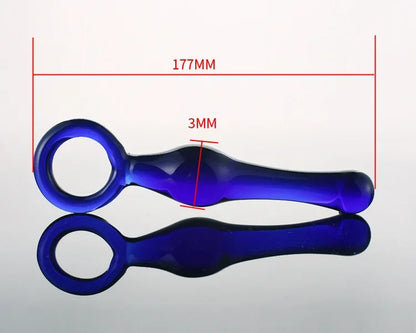Butt Plug Vaginal Anal Stimulation Beads Insert Vagina Crystal Glass Dildos Gay Sex Products Penis for Women Anal Plug Sex Toys