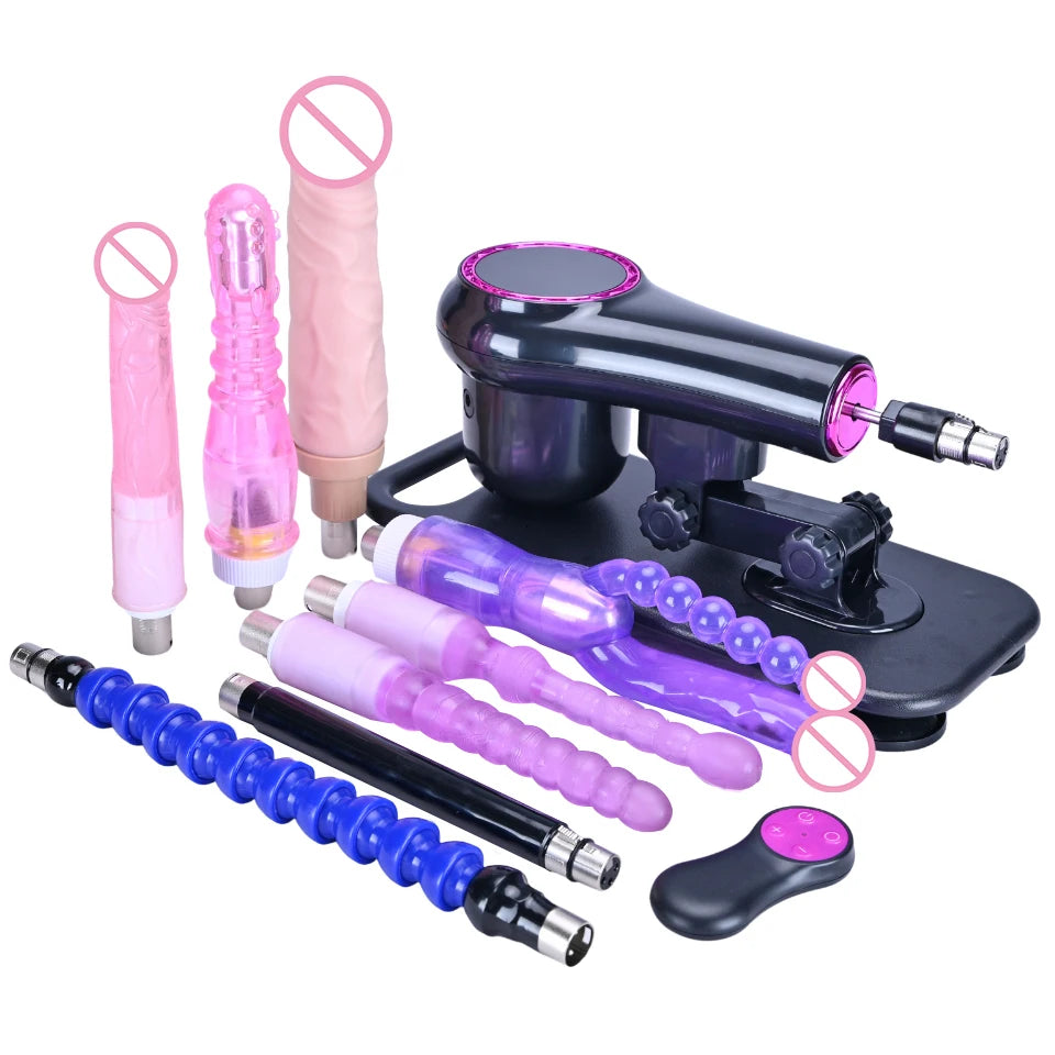 ROUGH BEAST Sex Machine for Woman and men Adjustable Masturbating Pumping with 3XLR Accessories Sex Gun Love Machine for Adult