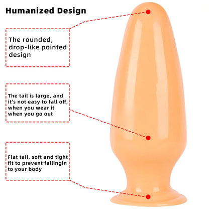 30.5*11.5cm Giant Dilator Anal Plug Dildo Masturbator Fisting Big Dick Black Penis Sex Toy Slave Femdom PVC