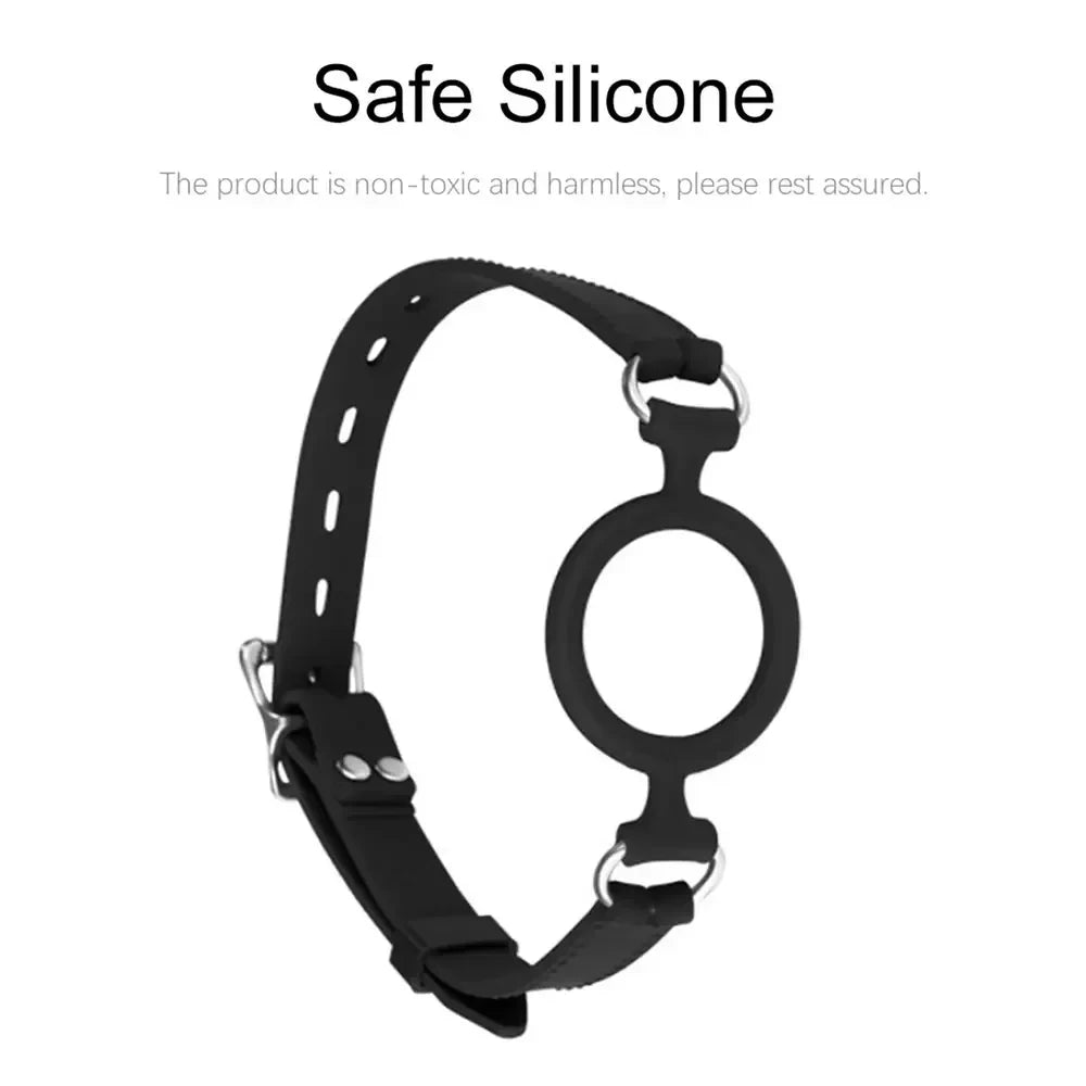 3 Sizes Soft Safety Silicone Open Mouth Gag Ball Bdsm Bondage Slave Ball Gag Erotic Sex Toys For Woman Couples Adult Sex Games