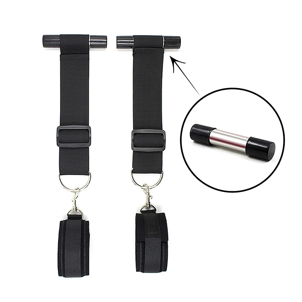 Women Door Hanging Handcuffs BDSM Restraint Handcuff Sex Toys SM Slave Role Play Hand Cuffs Adult Couple Erotic Games Sextoys