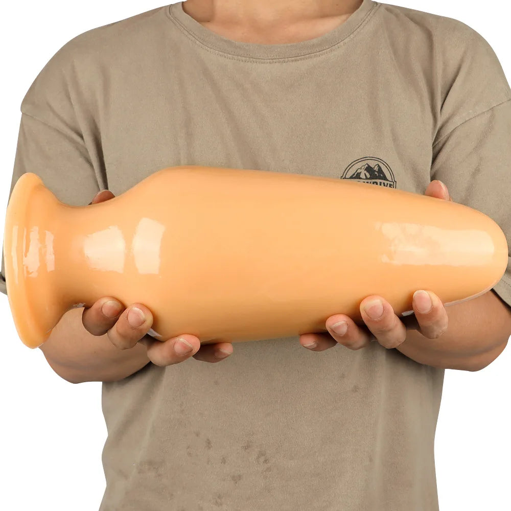 30.5*11.5cm Giant Dilator Anal Plug Dildo Masturbator Fisting Big Dick Black Penis Sex Toy Slave Femdom PVC