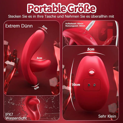 App Remote Control Vibrators Tongue-Shaped Butterfly 9-frequency Vibrator Wearable Panties Clitoral Stimulator Sex Toy for Women