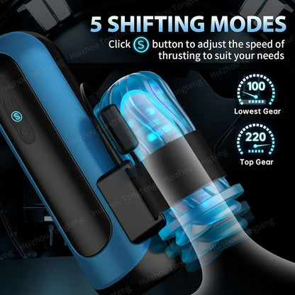 Automatic Male Masturbator Cup with Handle and Cell Phone Holder Penis Pump Sex Machine Stroker Adult Male Sex Toys For Men