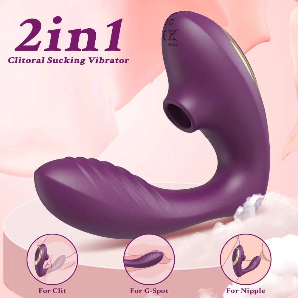 Powerful Sucker Clitoris Vibrator For Women Clit Clitoral Sucking Vacuum Stimulator G-Spot Dildo Vibrating Adults Sex Toys Goods