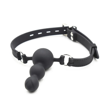 3 Sizes Soft Safety Silicone Open Mouth Gag Ball Bdsm Bondage Slave Ball Gag Erotic Sex Toys For Woman Couples Adult Sex Games