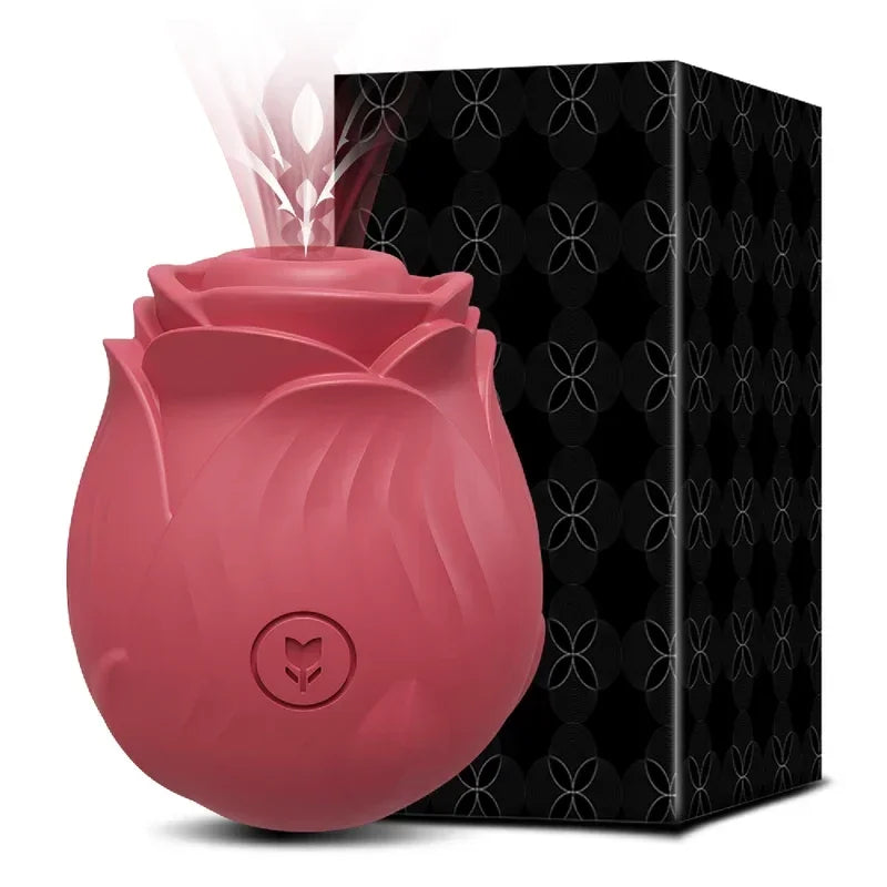 Rose-Sucking Sex Toys Dildo Vibrator for Women 3in1 Thrusting G Spot Anal Vibrators Stimulator Female Vibrating Egg Adult Toys