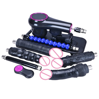 ROUGH BEAST Sex Machine for Woman and men Adjustable Masturbating Pumping with 3XLR Accessories Sex Gun Love Machine for Adult
