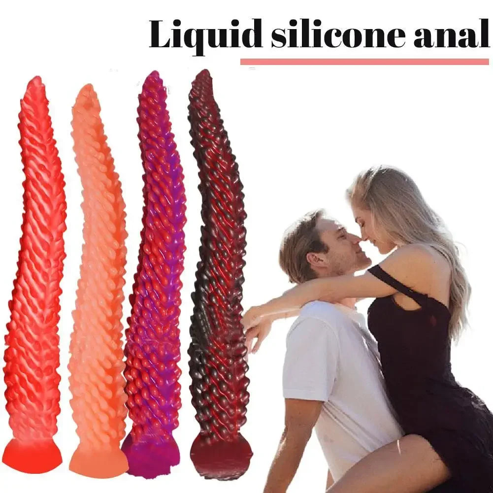 New  Tentacle Anal Plug Long Thick Dildo Silicone Large Butt Plug Suction Cup Anal Toy Dilator Adult Toy Men Women