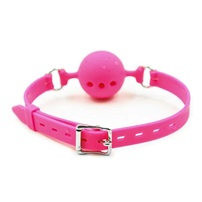 3 Sizes Soft Safety Silicone Open Mouth Gag Ball Bdsm Bondage Slave Ball Gag Erotic Sex Toys For Woman Couples Adult Sex Games