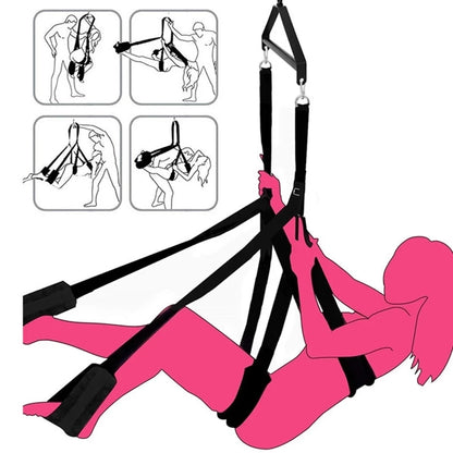 Sex Toys for Couples Erotic Product Sex Swing Soft Sex Furniture BDSM Fetish Bondage Love Adult Games Chairs Hanging Door Swings