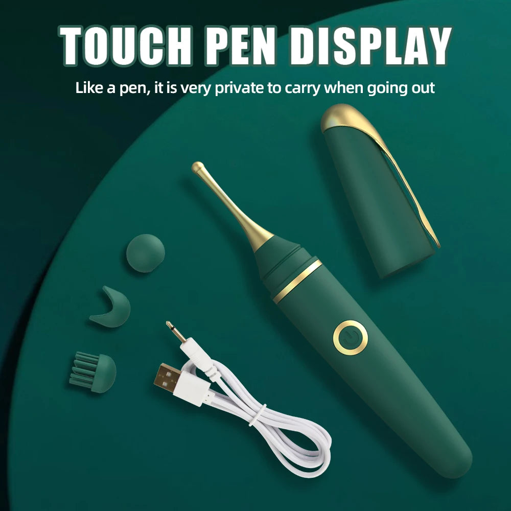 Sucking Pen Vibrator for Women Tongue Licking Clit and Nipple Stimulator G Spot Orgasm Massager Vagina Erotic Adult Sex Toy 18+