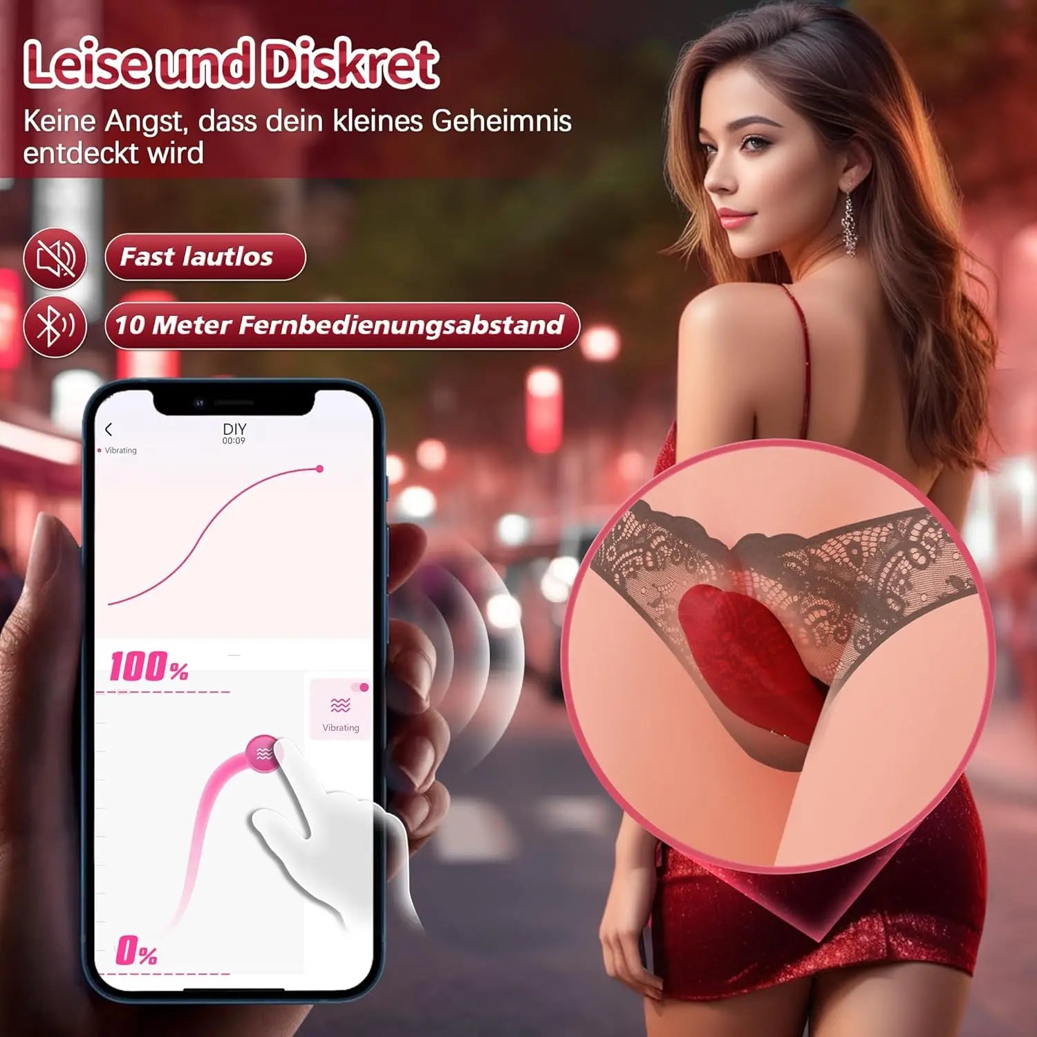 App Remote Control Vibrators Tongue-Shaped Butterfly 9-frequency Vibrator Wearable Panties Clitoral Stimulator Sex Toy for Women