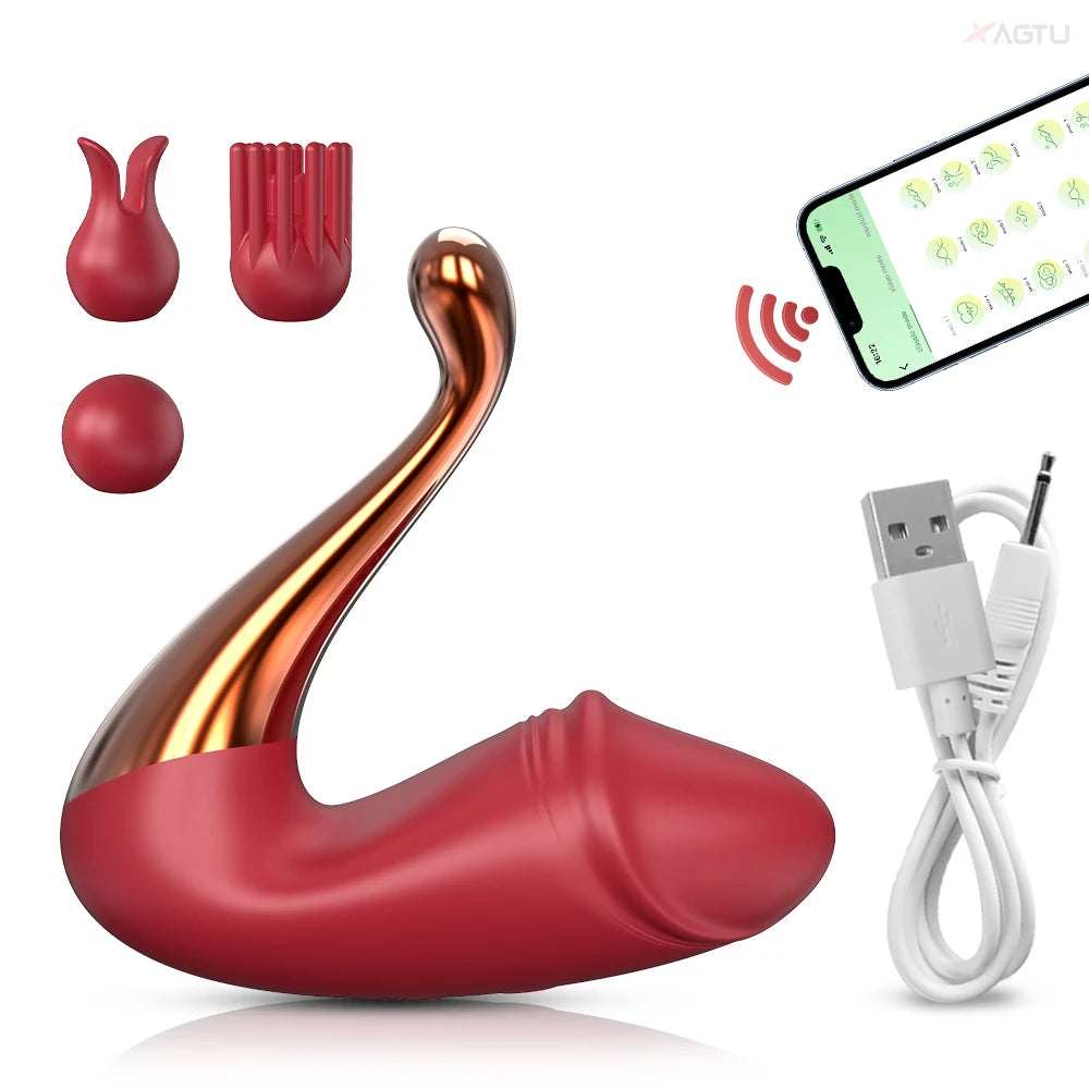 2024 G-spot Vibrator Sex Toy for Women Clit Clitoris Stimulator Bluetooth APP Remote Control Wearable Vibrating Love Egg Toys