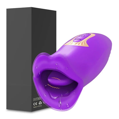 Vibrator Dildo Adult Sex Toys for Women Tongue Licking Sucking Vibrator Rose-Toy Anal Clit Nipple Stimulator Female Masturbation