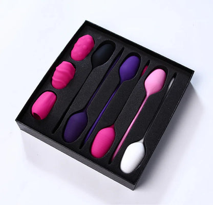 Smart Kegel Ball Vaginal Dumbbells Full Silicone Pussy Vagina Tighten Kegel Exercise Balls Set For Women Lady
