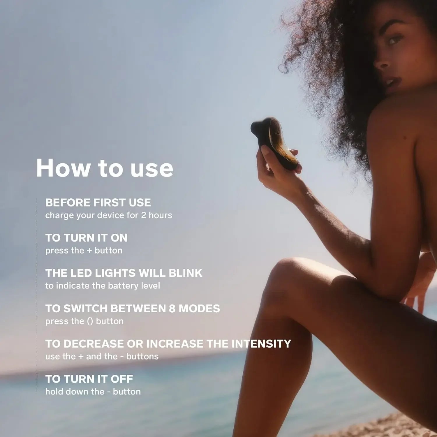 LELO SONA Sonic Massager, Waterproof Clit Sucker, Rechargeable Pulsating Vibrator for Women, Suction Vibrator Adult Sex Toy