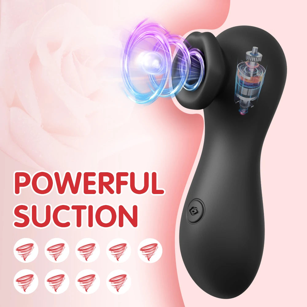 Powerful Sucking Vibrator Female Nipple Blowjob Sucker Clitoris Oral Clitoral Stimulator Erotic Sex Toys for Women Adult