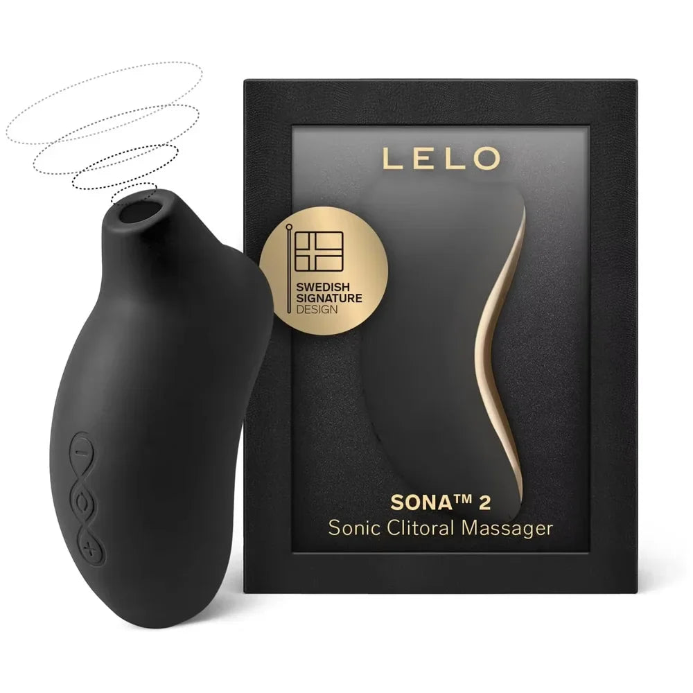 LELO SONA 2 Sonic Waves Clitoral Vibrator, Waterproof Clit Sucking Vibrator, Suction Vibrator for Women, Clitoris Stimulator