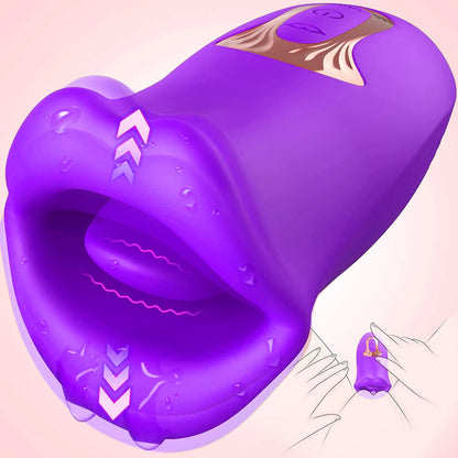 Vibrator Dildo Adult Sex Toys for Women Tongue Licking Sucking Vibrator Rose-Toy Anal Clit Nipple Stimulator Female Masturbation
