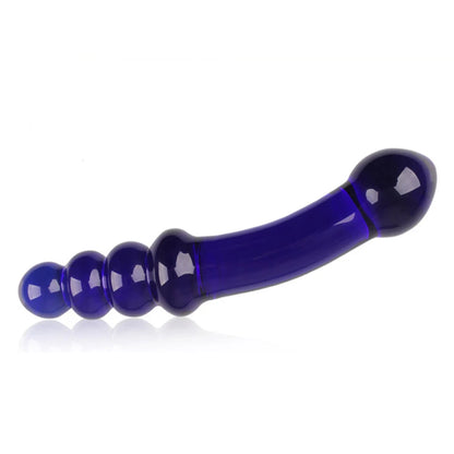 Ribbed G-Spot Sensual Glass Dildo Anal Beads Toys EROTIC Crystal Butt Plug Prostate Massage Masturbation Sex toys for Women men