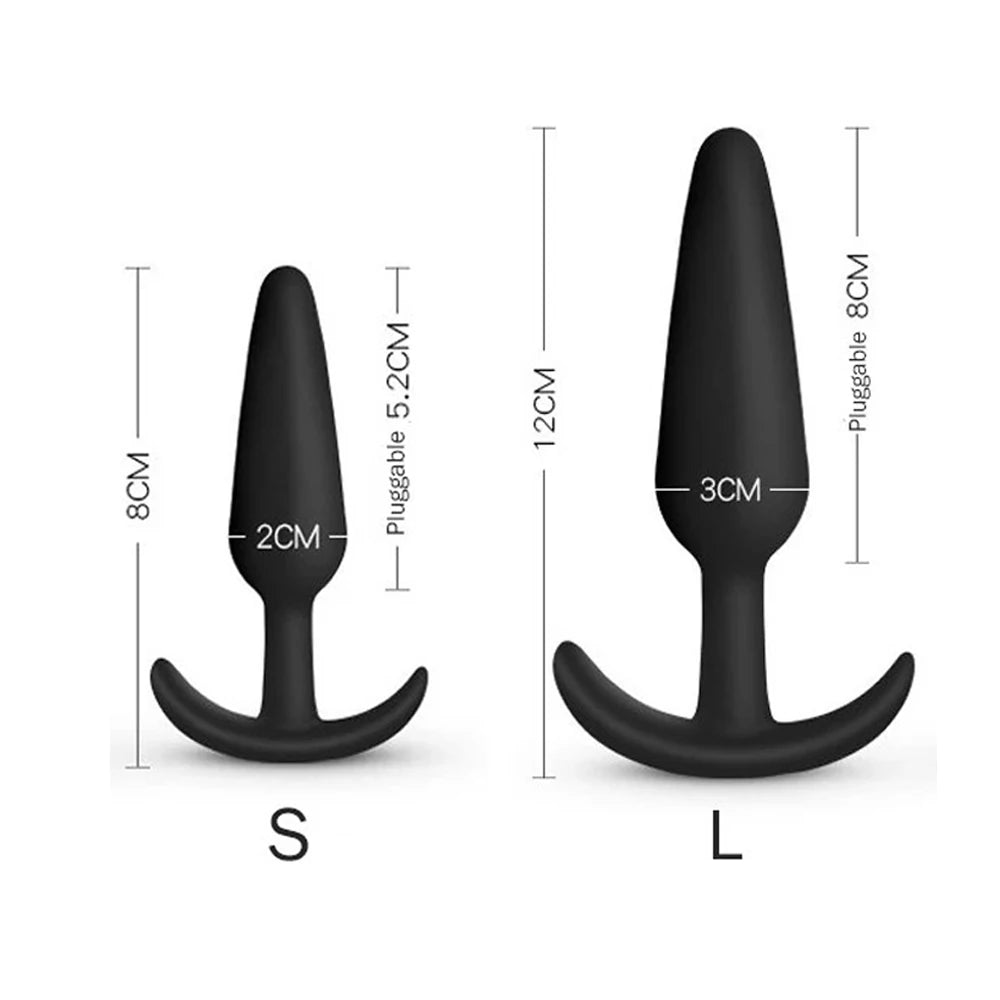 S/M/L Sexy Toys Anal Plug Butt Vibrator Women/Men Soft Silicone Erotic Anal Plug Training Adults Sex Toys for Couple Women Gay